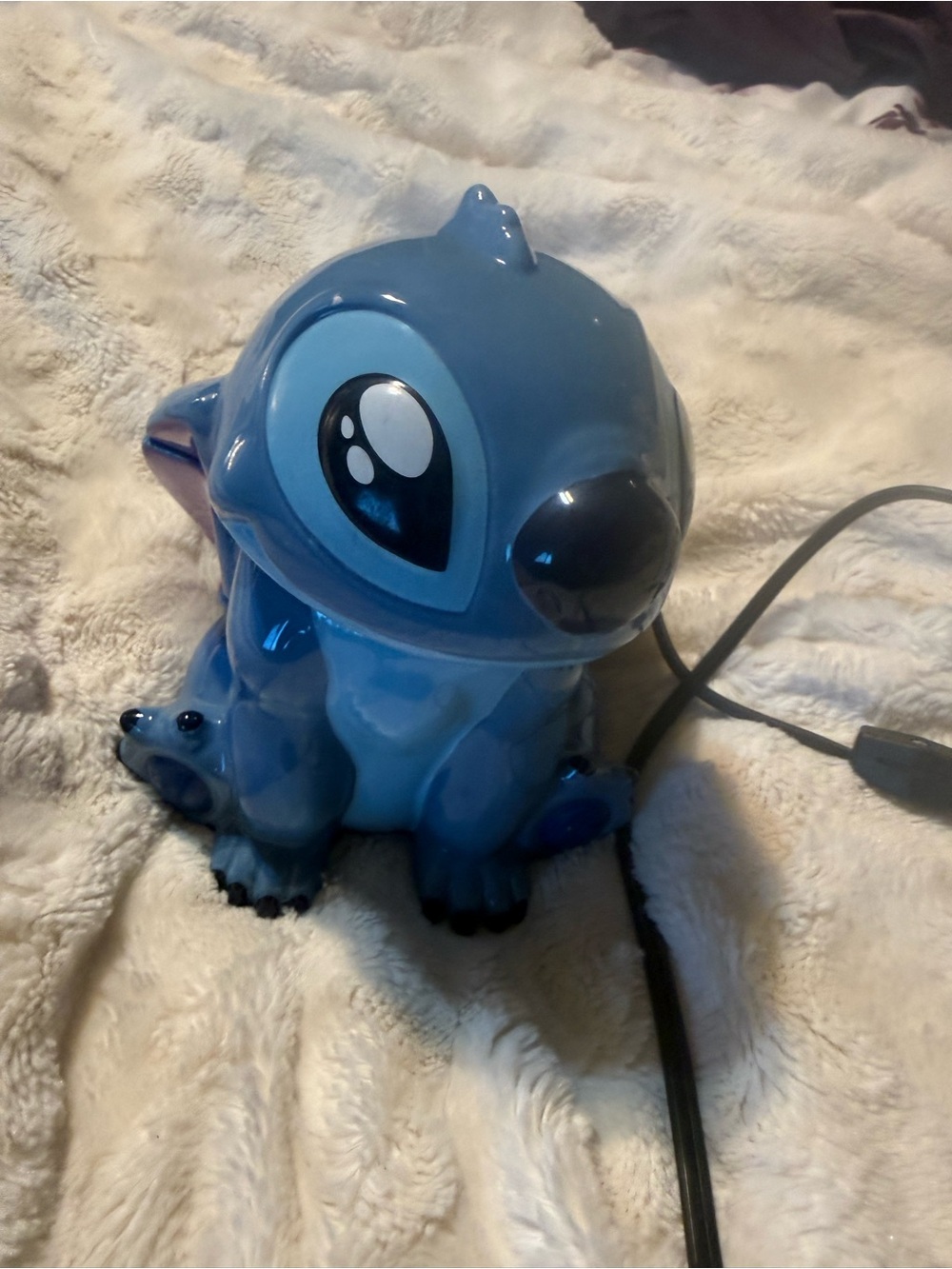 Scentsy Blue Ceramic Stitch Figurine Night Light
